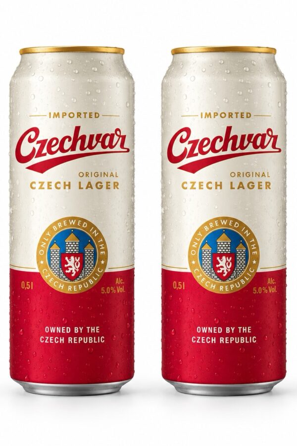 2 Cervezas Czechvar Lager Lata